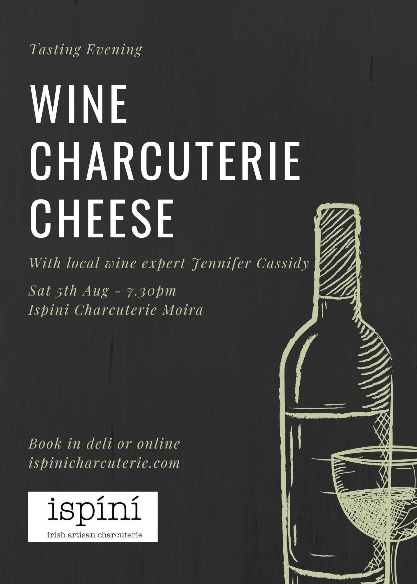 Wine, Charcuterie & Cheese Tasting Evening Sat 2nd Dec